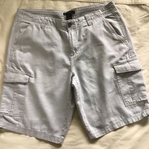 Marc Anthony Lt Gray Linen Cotton Cargo Size 36